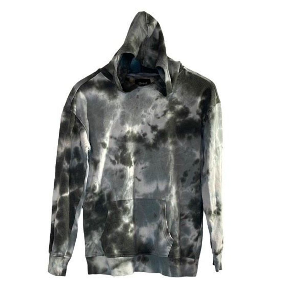 Elwood Unisex Tie Dye Hoodie Sweatshirt Long Sleeve Pullover Pocket Green